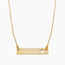 Load image into Gallery viewer, I ❤️ Canada Jewelry - Maple Leaf Bar Necklace