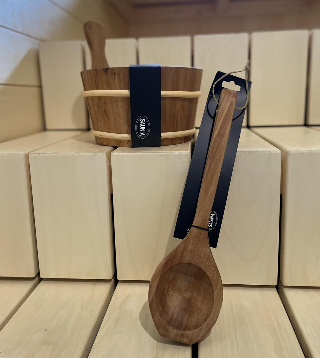 Heat Treated Wooden Bucket and Ladle Set