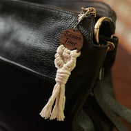 Boho Macrame Keychain 