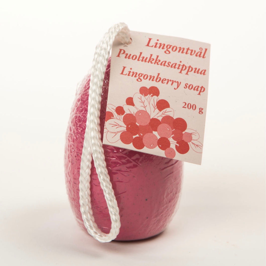 Lingonberry Soap on a Rope