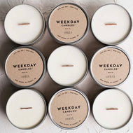 Weekday Wood Wick Candles