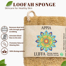 Load image into Gallery viewer, Premium Organic Egyptian Loofah Sponge with Rope
