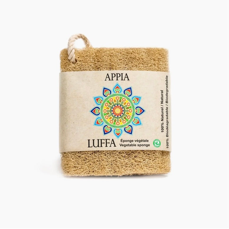 Premium Organic Egyptian Loofah Sponge with Rope