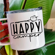 Happy Camper Stainless Steel Campfire Mug