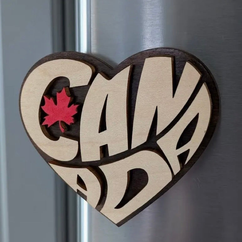 Canada Heart Magnet