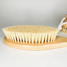 Load image into Gallery viewer, Natural Bamboo Dry Body Brush with Organic Sisal Bristles
