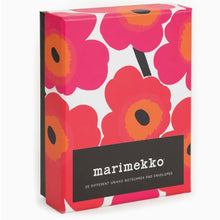 Load image into Gallery viewer, Marimekko Unikko Red Notecards

