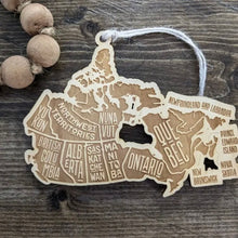 Load image into Gallery viewer, Canada Themed Wooden Ornaments
