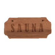 Cedar SAUNA Sign