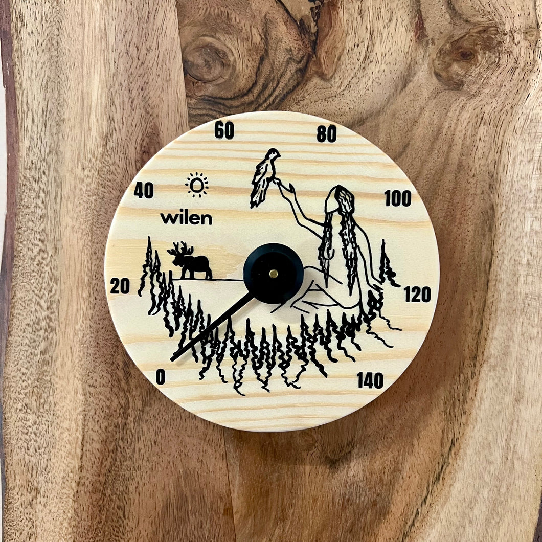 The Boreal Pine Sauna Thermometer
