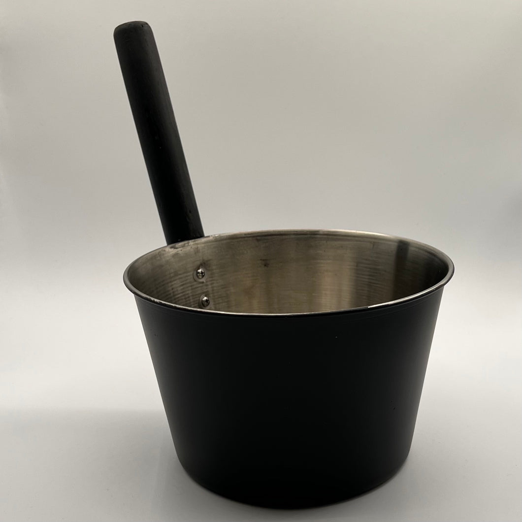 Black-Coated Stainless Steel Bucket