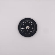 Black Round Wooden Thermometer