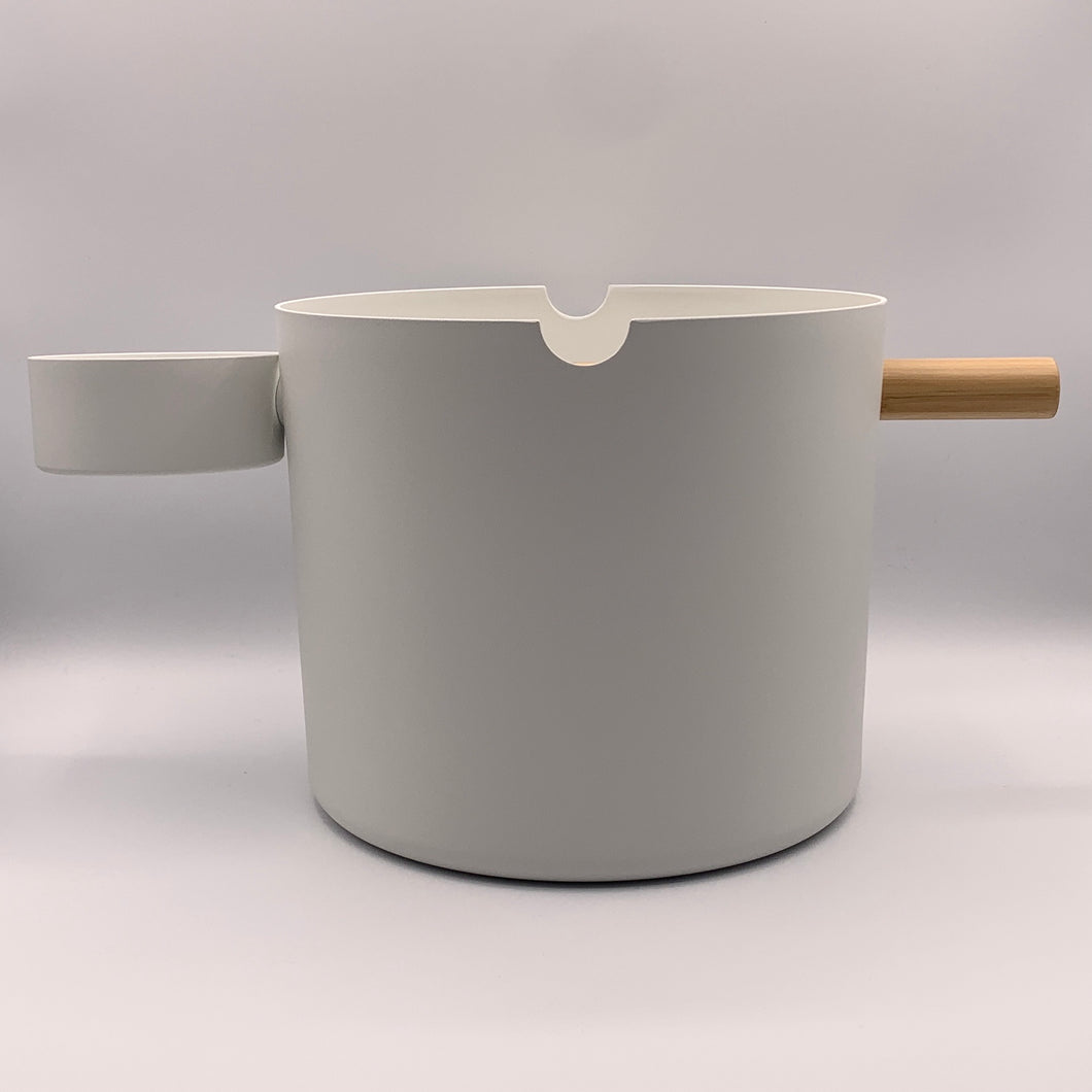 White KOLO Bucket and Ladle Set