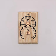 Pine Thermometer/Hygrometer