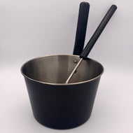Black-Coated Sauna Set