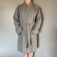 Finn Origins Unisex Waffle Robe, Pebblestone