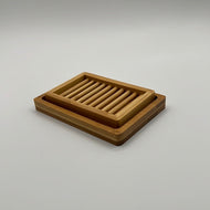 Bamboo Soap Dish Duo