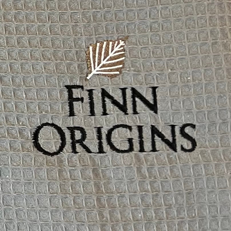Finn Origins Unisex Waffle Robe, Pebblestone