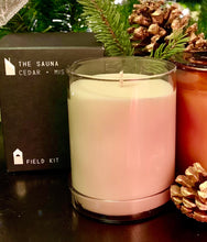 Load image into Gallery viewer, &quot;The SAUNA&quot; Cedar + Mist Glass Candle
